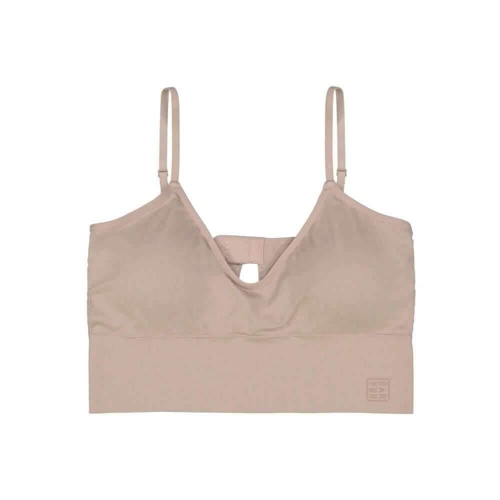EVERYDAY LONGLINE CAMI BRA Top Bralette for teen girls and women, fits AA to DDD cup sizes. Comfort, style, support mushroom