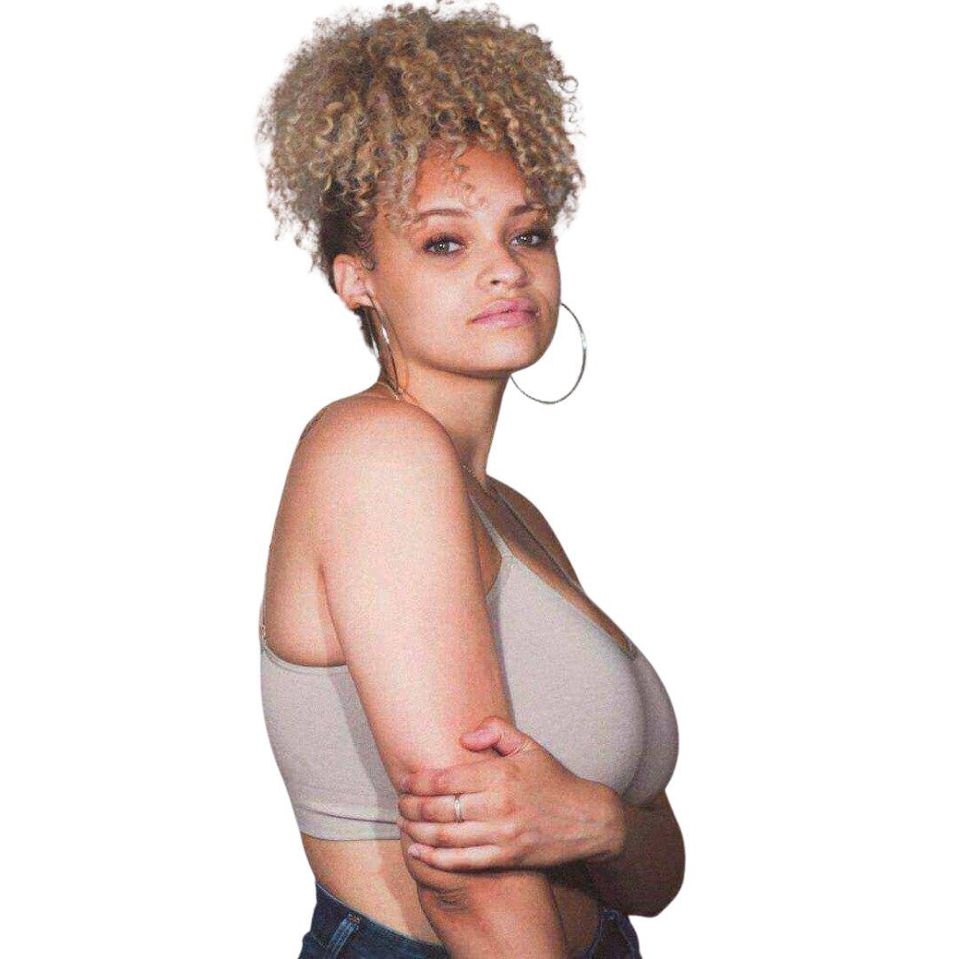 SOFT CROP BRALETTE by BRABAR. This super soft crop top bra fits sizes A-DDD, ideal for teens and women. Multi-way Bra, Ash