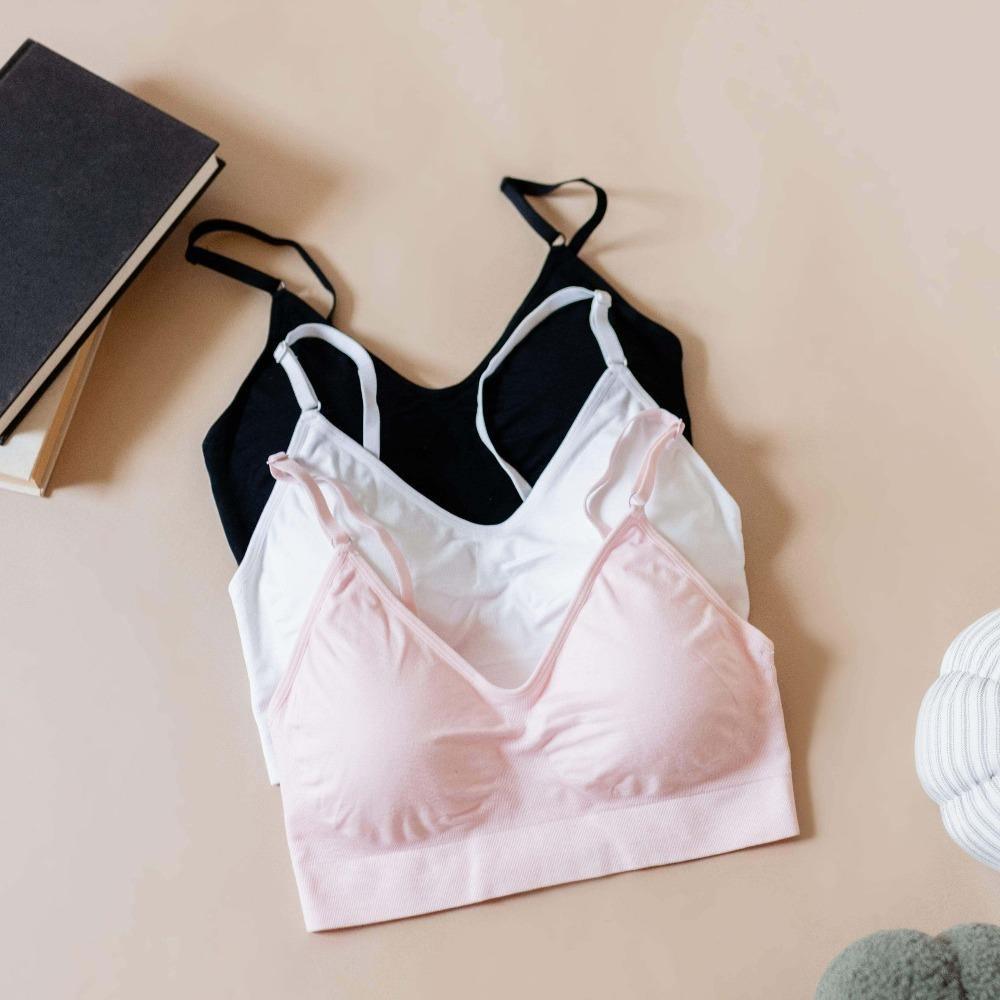 SOFT DAY BRA with BACK CLOSURE BRABAR. Super soft, supportive, wireless bra fits C, D, DD/E, DDD/F cup size teenage girls set