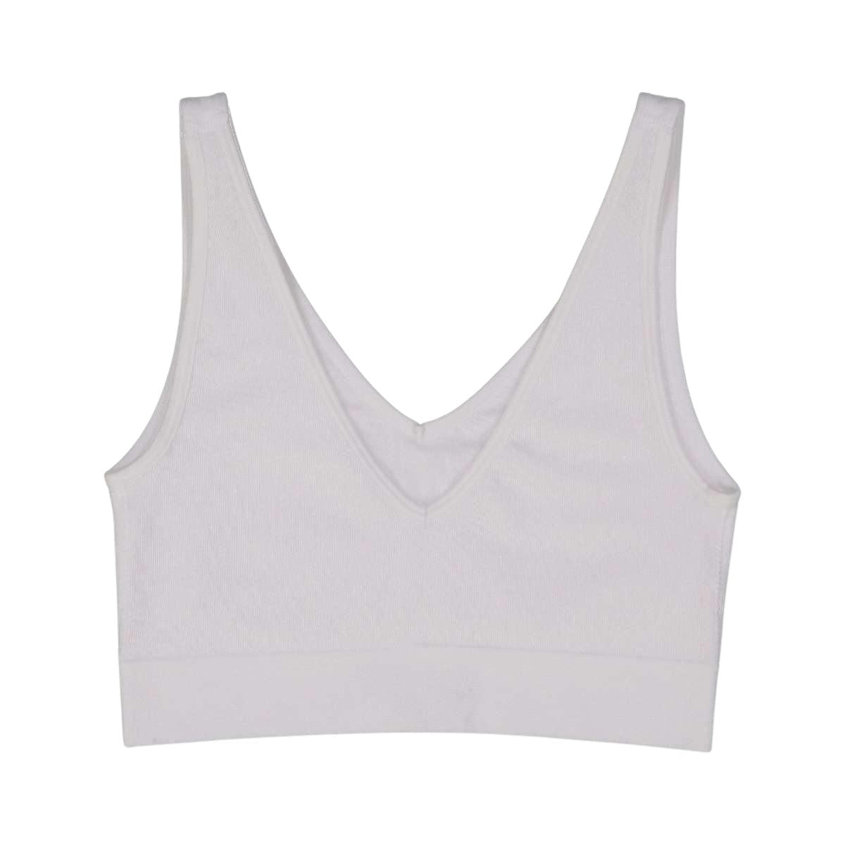 SOFT V CROP TOP BRALETTE LOUNGE BRA by BRABAR. Sports bralette, wireless bra fits A-D cup sizes. Perfect for teens and women