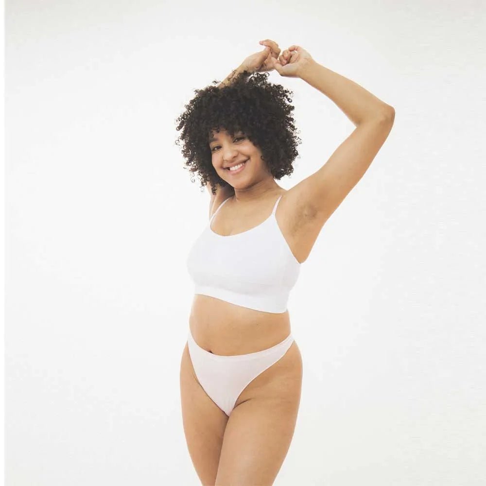 UNDIES COMFY HI-LEG THONG UNDERWEAR | 3 pack, BRABAR, SEAMLESS UNDERWEAR, Black, Ballet Slipper Natural Grey, Thong Pack