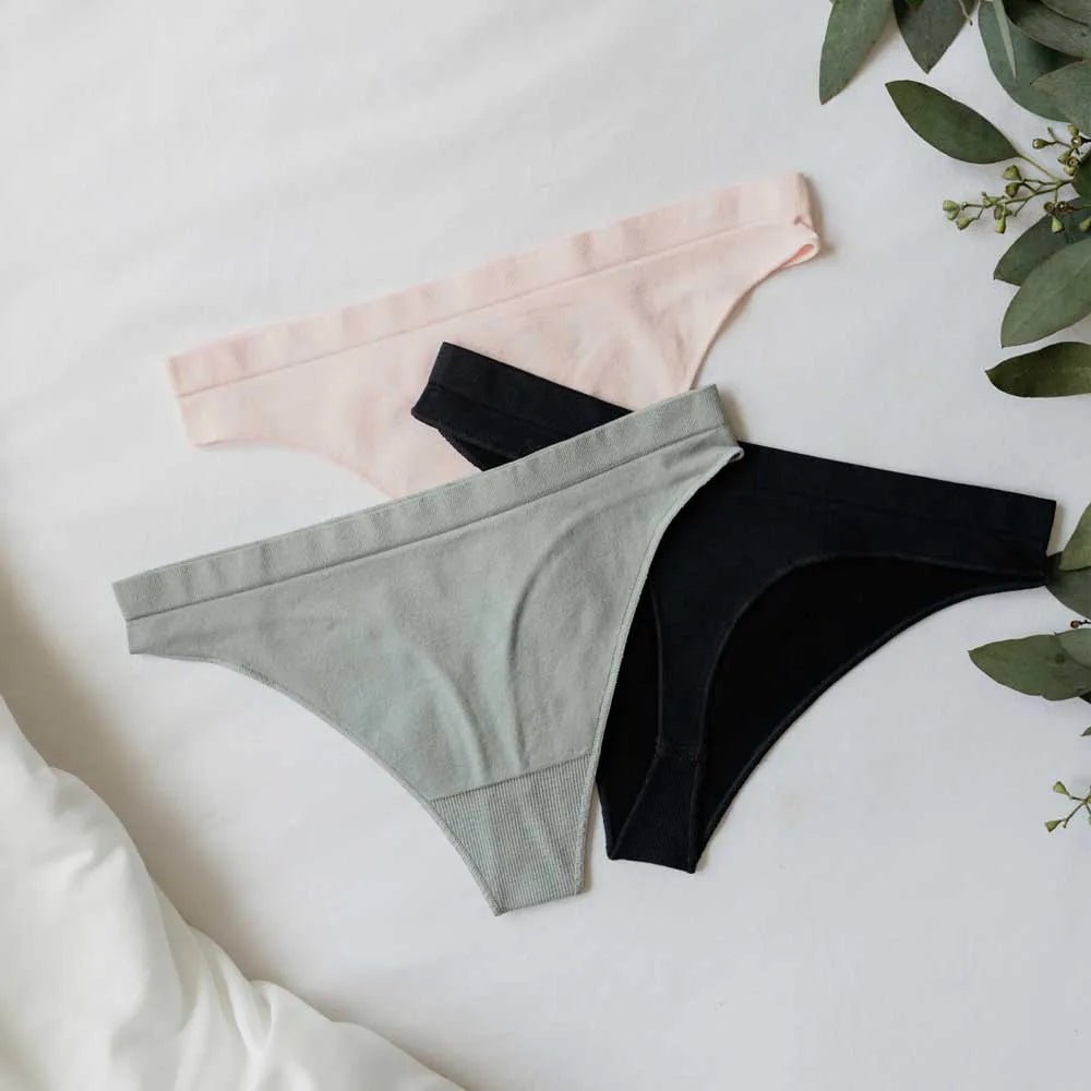 UNDIES COMFY HI-LEG THONG UNDERWEAR | 3 pack, BRABAR, SEAMLESS UNDERWEAR, small, Smooth, Seamless, Invisible Underwear