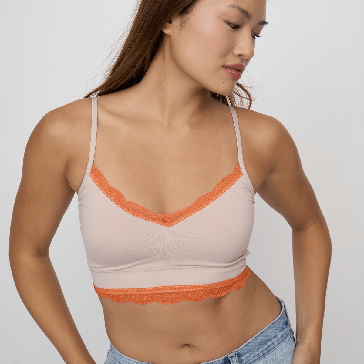 EVERYDAY LONGLINE CAMI BRA w LACECAMI BRA TOPBRABAR