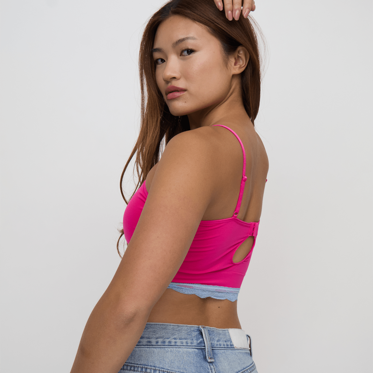 EVERYDAY LONGLINE CAMI BRA w LACECAMI BRA TOPBRABAR