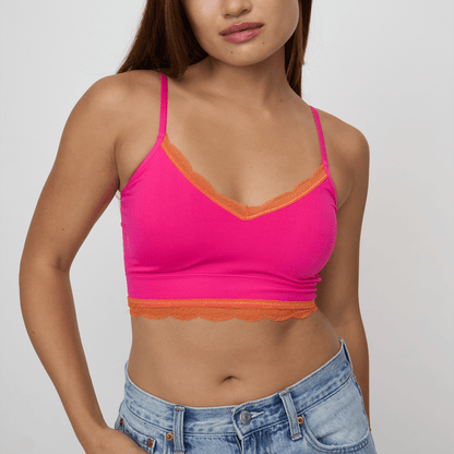 EVERYDAY LONGLINE CAMI BRA w LACECAMI BRA TOPBRABAR
