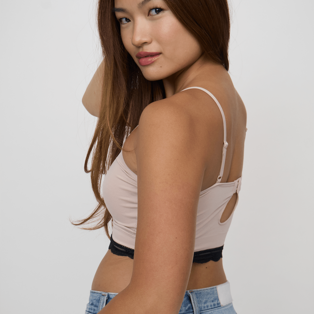 EVERYDAY LONGLINE CAMI BRA w LACECAMI BRA TOPBRABAR
