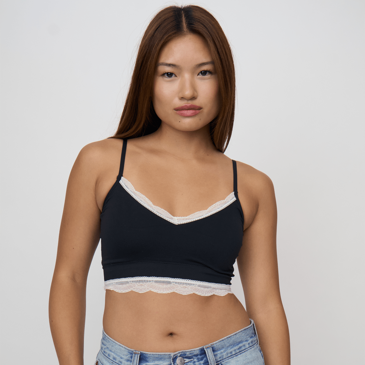 EVERYDAY LONGLINE CAMI BRA w LACECAMI BRA TOPBRABAR