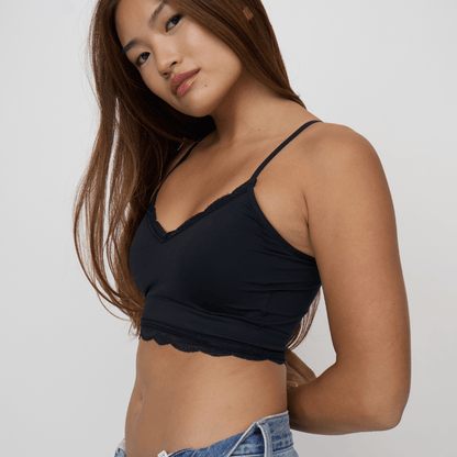 EVERYDAY LONGLINE CAMI BRA w LACECAMI BRA TOPBRABAR