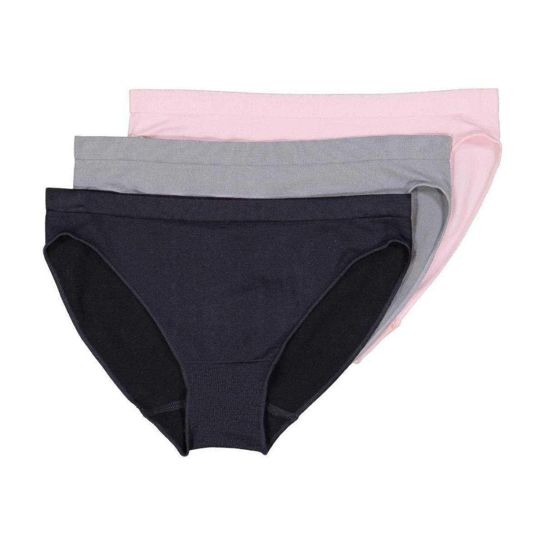 Pretty Comy Women's Seamless Underwear Full Panties Soft Stretch Hipster  Bikini Underwears 5-Pack 