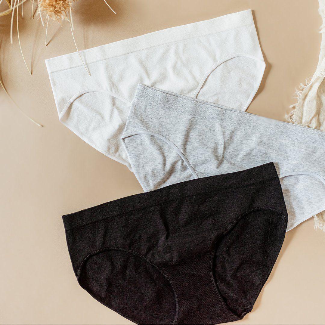 3-pack Invisible Hipster Briefs - Black - Ladies