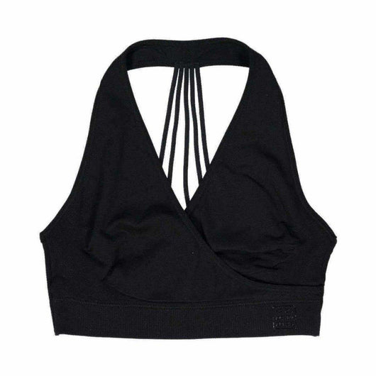 Buy TWISTED HALTER NECK STRAPPY SPORTS BRA for Women Online in India